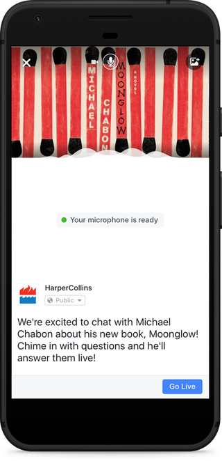 Live Audio mock-up via Facebook